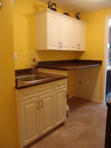 Laundry room cabinets and renovations by Quality Cabinets - Parksville - Qualicum - Project-4b
